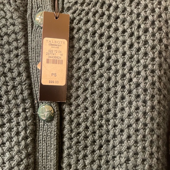 Talbots emerald green sweater Size SP. NWT - Picture 2 of 2